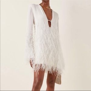 Cult Gaia Evelyn Feather Dress